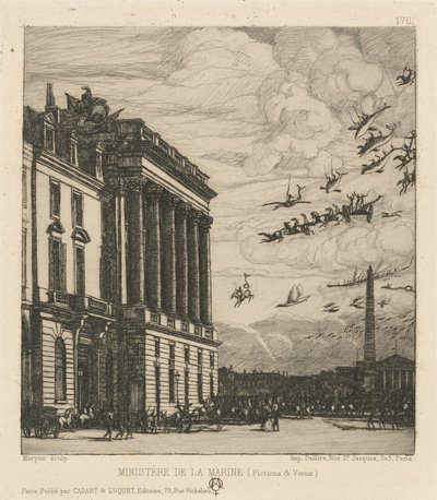 Le Ministère de la Marine, Paris - Charles Meryon