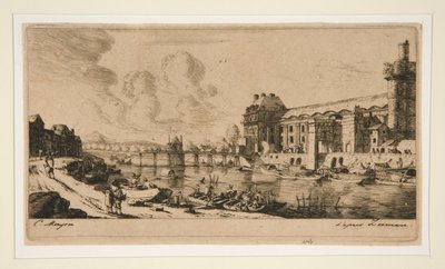 Le Pavillon de Mademoiselle et une partie du Louvre - Charles Meryon