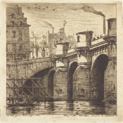 Le Pont Neuf, Paris - Charles Meryon