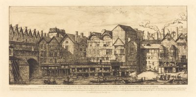 Partie de la Cité vers la fin du XVIIe siècle - Charles Meryon