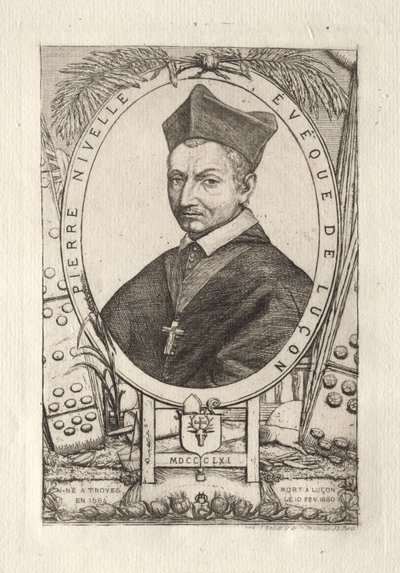 Pierre Nivelle, évêque de Luçon - Charles Meryon