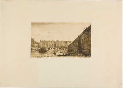 Pont-au-Change, Paris, vers 1784 - Charles Meryon