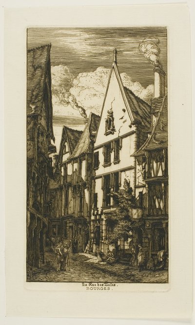 Rue des Toiles, Bourges - Charles Meryon