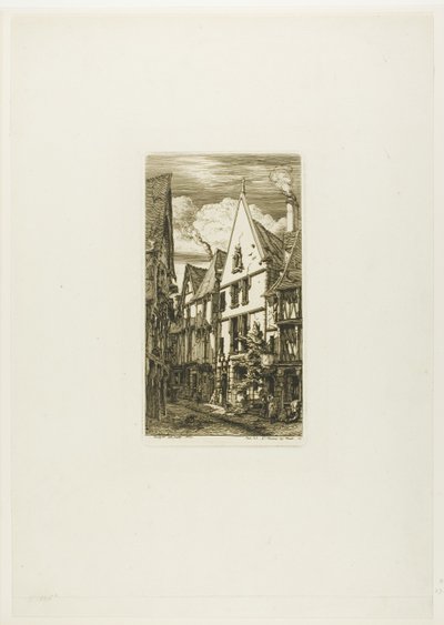 Rue des Toiles, Bourges - Charles Meryon