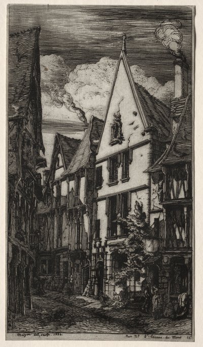 Rue des Toiles, Bourges - Charles Meryon