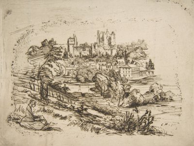 Ruines du Château de Pierrefonds, après Viollet-le-Duc - Charles Meryon
