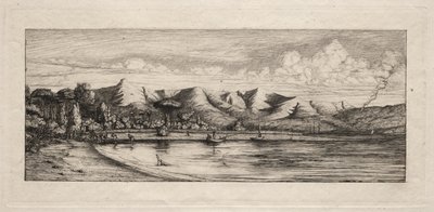 Pêche sur la Seine au Point du Charbonnier, Akaroa - Charles Meryon