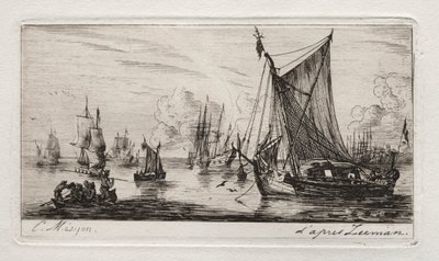 Pêcheurs des mers du Sud, 1850 - Charles Meryon