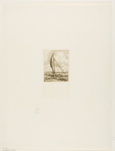 Proa à voile rapide, Archipel de Mulgrave, Océanie - Charles Meryon