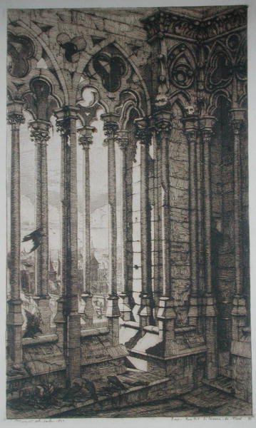La Galerie de Notre-Dame, Paris - Charles Meryon