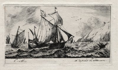 La galiote de Jean de Vyl de Rotterdam - Charles Meryon