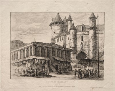 Le Grand Châtelet, Paris, vers 1780 - Charles Meryon