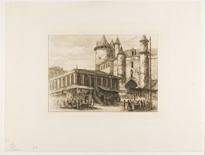 Le Grand Châtelet, Paris, c. 1780, d