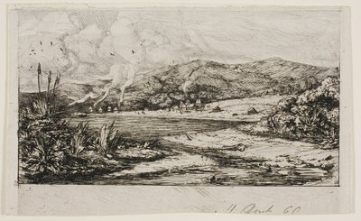La petite colonie française à Akaroa, 1845 - Charles Meryon