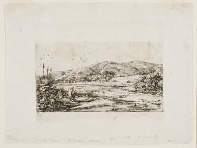 La petite colonie française à Akaroa, 1845 - Charles Meryon