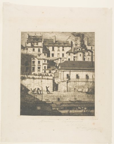 La Morgue, Paris - Charles Meryon