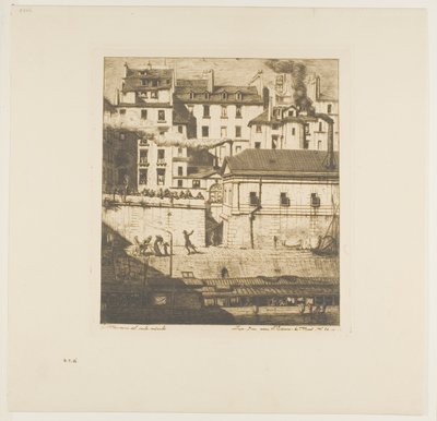 La morgue, Paris - Charles Meryon
