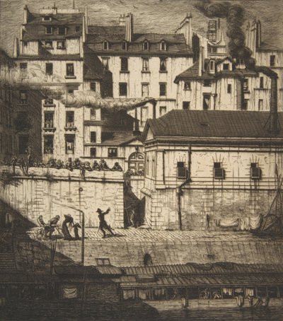 La Morgue, Paris, 1854 - Charles Meryon