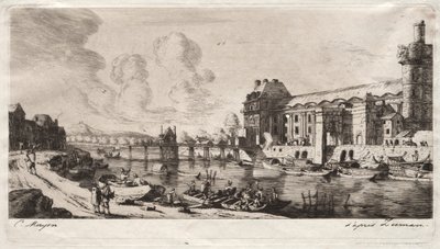 Le Pavillon de Mademoiselle et une partie du Louvre - Charles Meryon