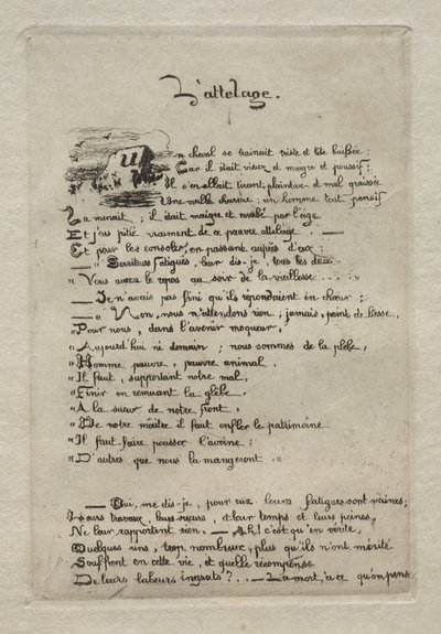 Le laboureur et son cheval - Charles Meryon