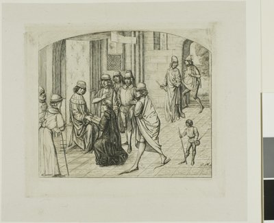 Le graveur Valère Maxime présenté au roi Louis XI - Charles Meryon