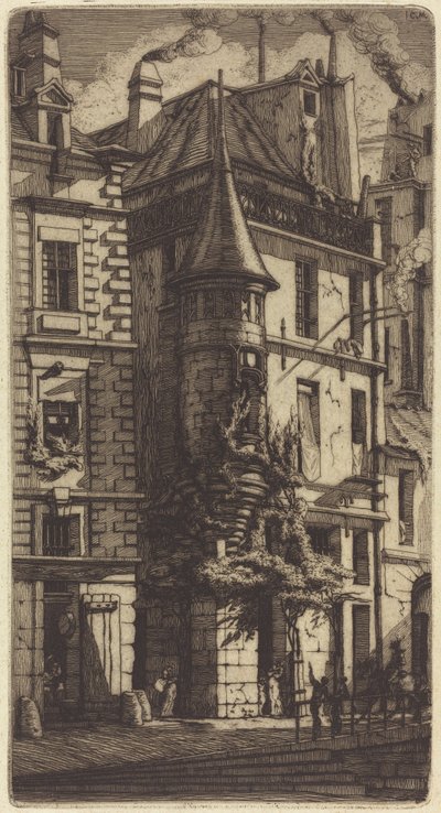 Tourelle de la rue de la Tixeranderie, Paris - Charles Meryon