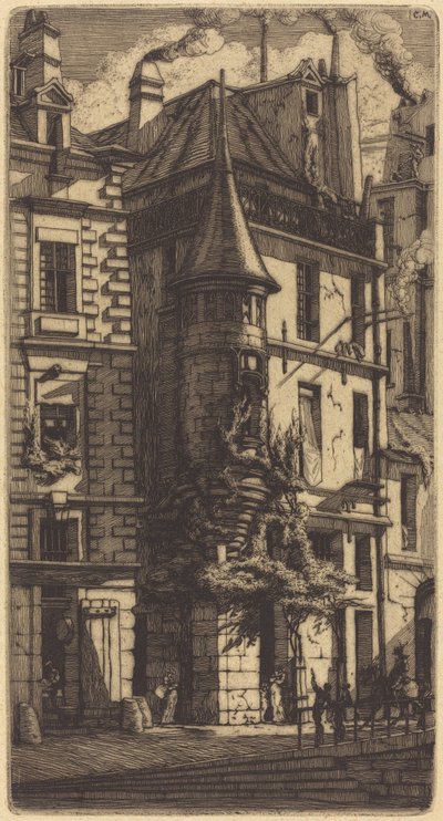 Tourelle de la Rue de la Tixeranderie, Paris - Charles Meryon