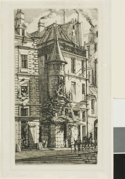 Tourelle de la rue de la Tixeranderie - Charles Meryon