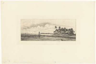 Pêcheurs aux îles Wallis dans le Pacifique
Océanie: Îlots à Uvea (Wallis) pêche aux palmes - Charles Meryon