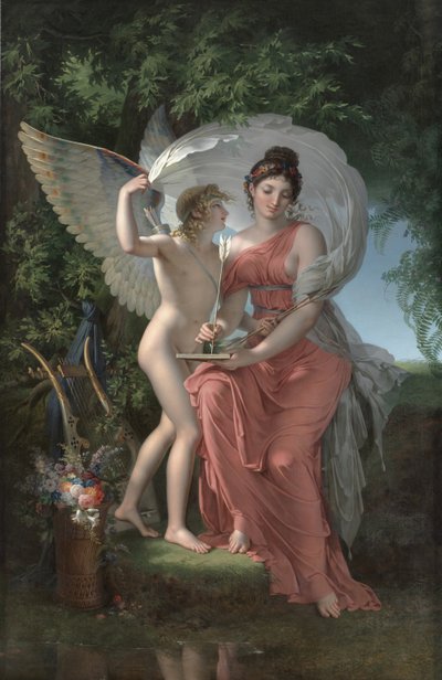 Érato, muse de la poésie lyrique - Charles Meynier