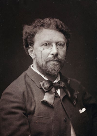 Album Artistique et Biographique, 5me année, Salon 1885; portrait du peintre français Alfred-Pierre Joseph Agache (1843-1915) - Charles Michelez