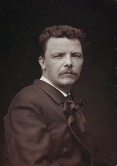 Album Artistique et Biographique, 6ème année, Salon 1885; portrait du peintre français Eugène Carrière (1849-1906) - Charles Michelez