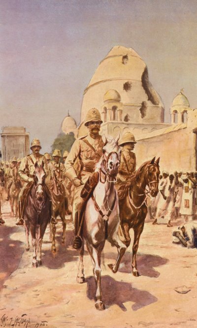 Kitchener à Omdurman - Charles Mills (after) Sheldon