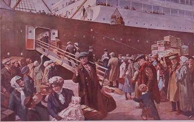 Émigrants en route pour le Canada partant de Liverpool - Charles Mills Sheldon