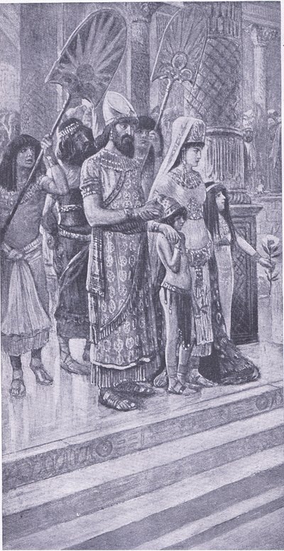 Salomon sur les marches de son trône - Charles Mills Sheldon