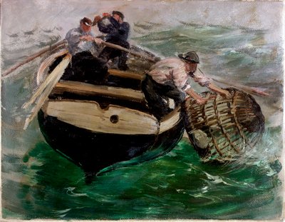 Remontée des Casiers à Homards - Charles Napier Hemy