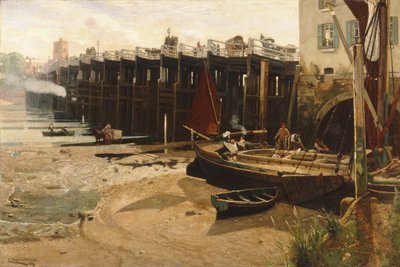 Vieux pont de Putney - Charles Napier Hemy