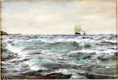 Eaux agitées sur le Bar - Charles Napier Hemy