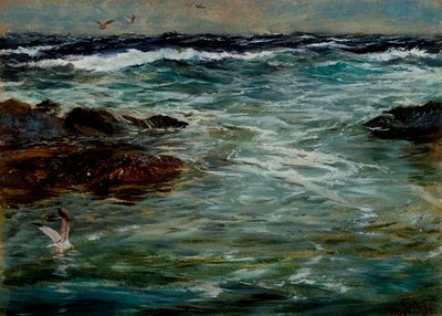 Étude de la mer à Portscatho, Cornouailles, 1901 - Charles Napier Hemy