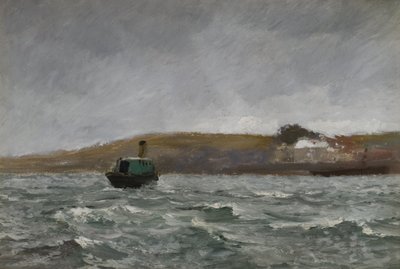 Paysage marin avec remorqueur - Charles Napier Hemy
