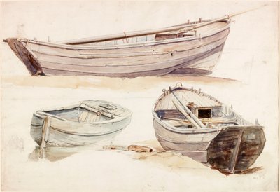 Études de bateaux de saumon - Charles Napier Hemy