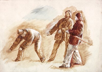 Étude de pêcheurs au travail - Charles Napier Hemy