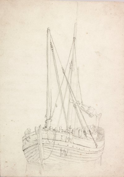 Étude de bateau de pêche - Charles Napier Hemy