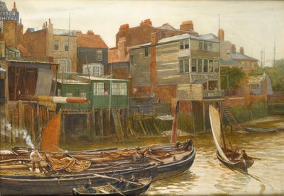 La Tamise à Cold Harbour, Blackwall, 1896 - Charles Napier Hemy
