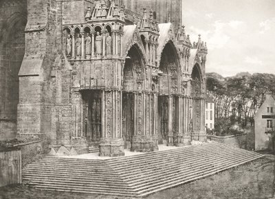 Cathédrale de Chartres - Portique du Midi XIIe Siècle, c. 1854, imprimé c. 1857 - Charles Nègre
