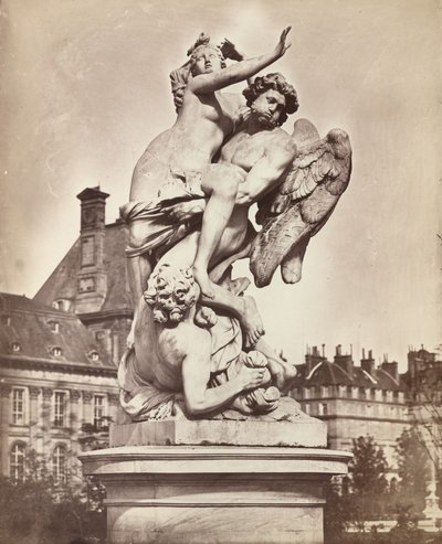 Statue des Tuileries: G. Marsy et A. Flamen: Borée enlevant Orythie - Charles Nègre