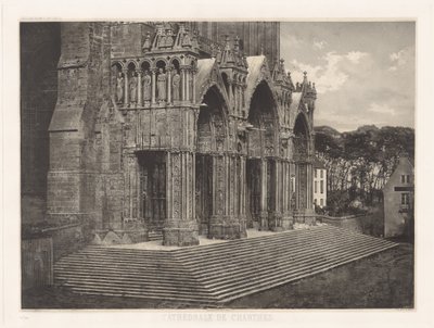 Planche XII – Cathédrale de Chartres, Portique du Midi - Charles Nègre, André Jammes