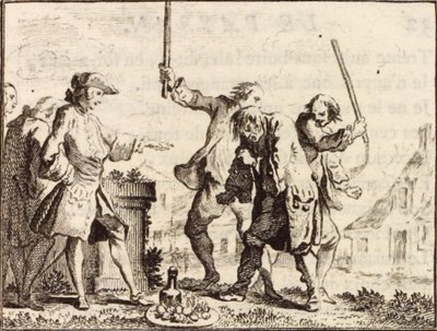 Le Paysan qui avait offensé son seigneur - Charles Nicolas Cochin