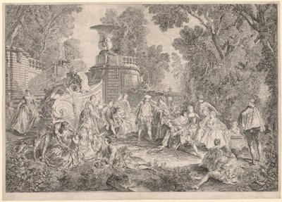 Le jeu de colin-maillard - Charles Nicolas Cochin