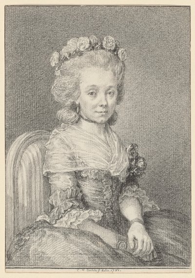 Mademoiselle Grogniard, Dame de Saint-Just - Charles Nicolas Cochin II